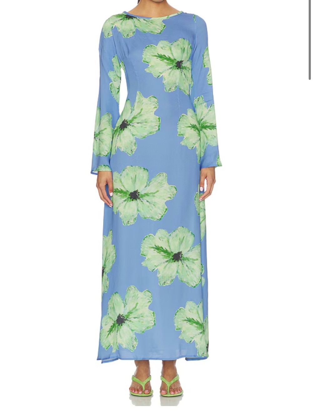 The Wolf Gang Leona Maxi Dress in Blue